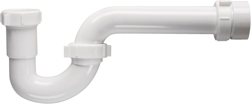 Keeney 400PVCK PVC P-Trap Pipe Kit with Reducing Washer and Adapter, 1-1/2-Inch or 1-1/4-Inch x 1-1/2-Inch, White - Image 4